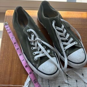 Converse Olive Canvas Sneakers